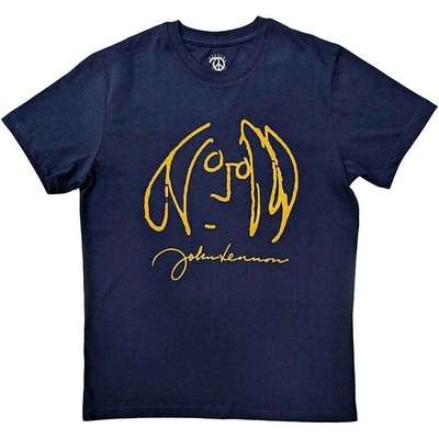 John Lennon Self Portrait Navy Blue XL Риза (JLTS23MN04)