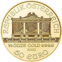 Münze Österreich Wiener Philharmoniker zlatá mince 1/2 oz