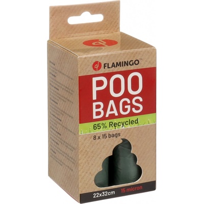 Flamingo Poco Sáčky na exkrementy zelené 8 x 15 kg
