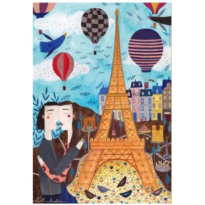 D-Toys - Puzzle Andrea Kürti: Paris - 1 000 piese