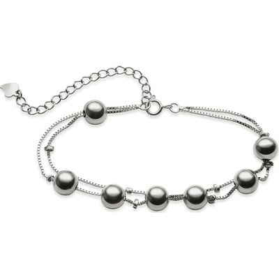 SilveAmo stříbrný náramek sedm kuliček B2424-16