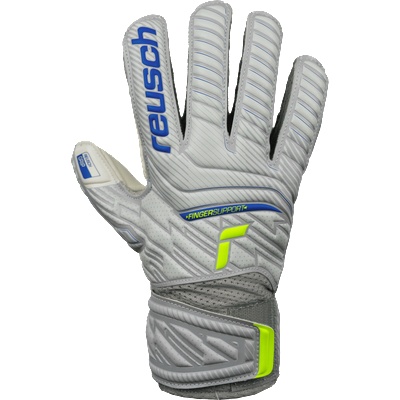 Reusch Attrakt Grip Finger Support Junior Goalkeeper Gloves