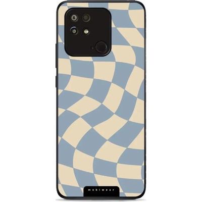 Mobiwear Glossy - Xiaomi POCO C40 - GA59G Modrá a béžová šachovnice