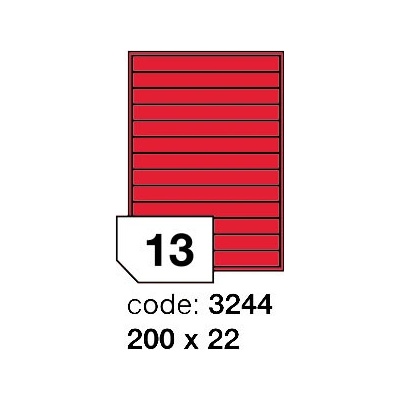 Rayfilm 200x22 mm 300 archů, fluo červená, R0132.3244D