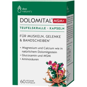 doc nature's Капсули MSM + дяволски нокът Dolomital® - 60 капсули