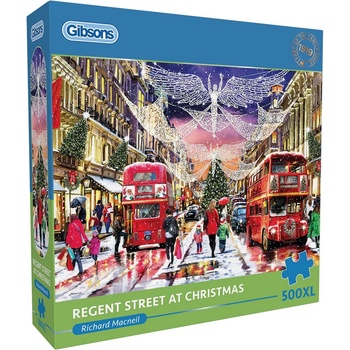 Gibsons Пъзел Gibsons от 500 XL части - Риджънт Стрийт по Коледа (G3563)
