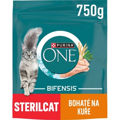 Purina ONE BIFENSIS Sterilcat s kuracietem 750 g