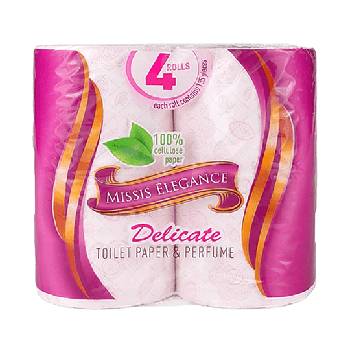 Image 1 of Missis Elegance - Тоалетна хартия Delicate 4бр (3800234422183)