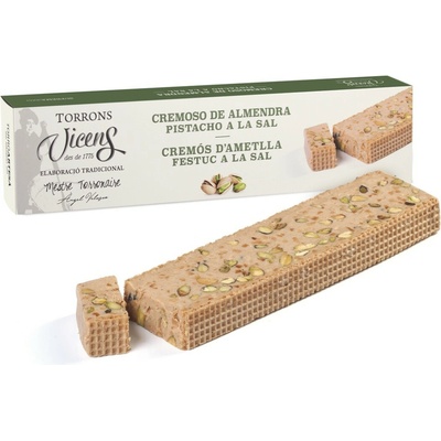 Torrons Vicens Krémový nugát z mandlí a slaných pistácií 300 g