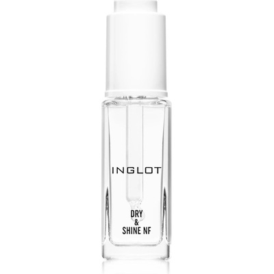 INGLOT Dry & Shine NF горен лак за нокти, ускоряващ изсъхването на лака с пипета 9ml