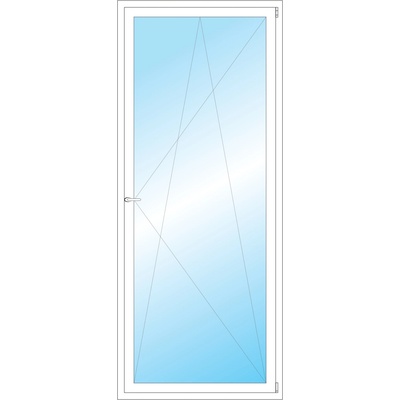 OKNA HNED Plastové okno 97x234 cm bílé otevíravé a sklopné pravé