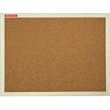 MEMOBOARDS Korková tabule, 80 x 60 cm, dřevěný rám přírodní