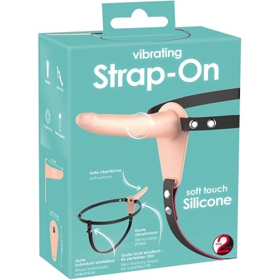 You2Toys Vibrating Strap On Soft Touch Silicone Skin