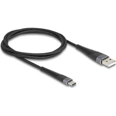 Delock 81121 USB 2.0 USB A vidlice USB C vidlice 1m černý