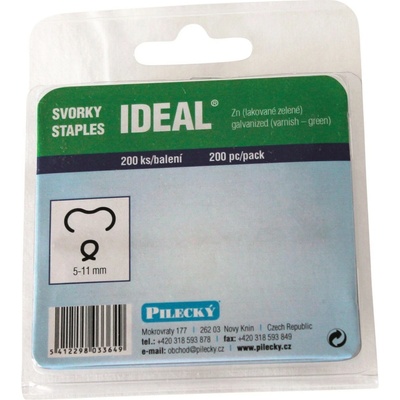 PILECKÝ Svorky IDEAL Zn+PVC zelené, 200 ks