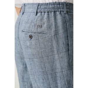 Tommy Hilfiger официален панталон мъжки от лен NEW YORK (MW0MW42715)
