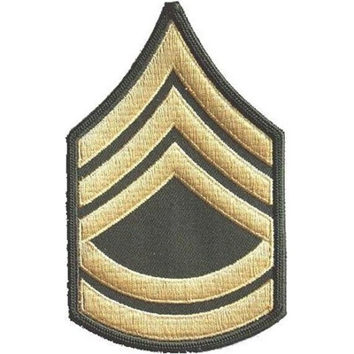 Nášivka: Hodnost US ARMY rukávová Sergeant First Class olivová | žlutá