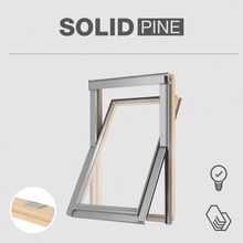 RoofLITE SOLID PINE 78 x 98 cm