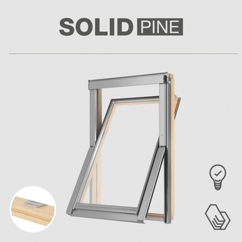 RoofLITE SOLID PINE 78 x 98 cm