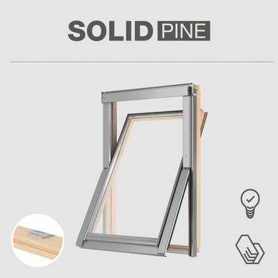 RoofLITE SOLID PINE 78 x 98 cm