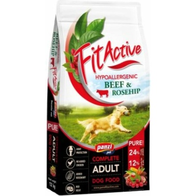 Panzi FitActive Pure Hypoallergenic Beef & Rosehip 12 kg