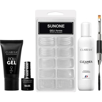 Claresa Poly gél CLEAR 30 g Set II. – Zboží Dáma