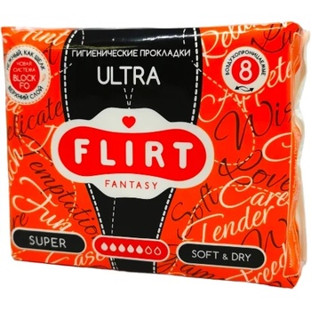 Image 1 of FLIRT дамски превръзки, Ultra, Super, Soft & Dry, 8 броя
