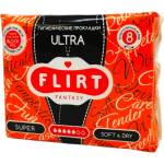  FLIRT дамски превръзки, Ultra, Super, Soft & Dry, 8 броя