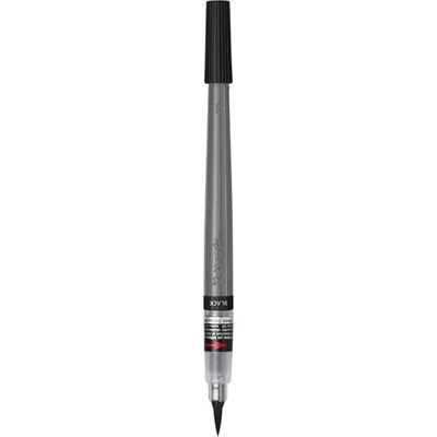 Pentel Маркер четка Pentel Colour Brush Pigment Ink Black (XGFP-101X), чернa, найлонов връх и пигментно мастило (XGFP-101X)