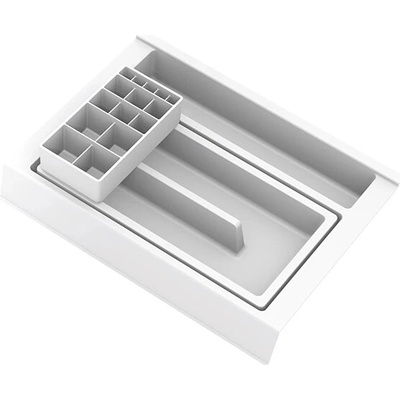 GOLLINUCCI Kúpeľňový organizér s príslušenstvom 350mm 241x322x85mm biela