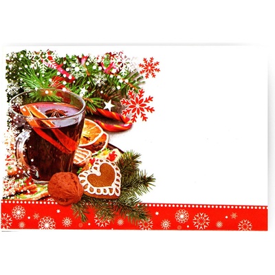 Aria Vánoční obálky 177 x 120 mm - Svařák a perníčky OB99 – Zboží Mobilmania