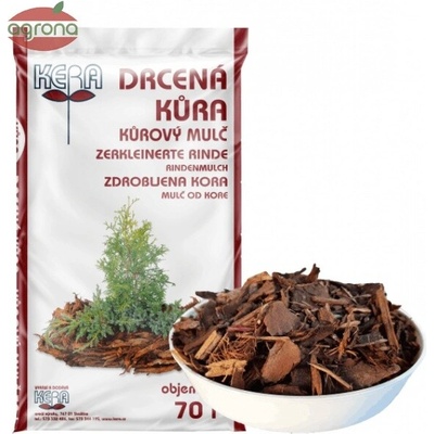 Kera Drvená mulčovacia kôra 70 l mix smrek, jedľa
