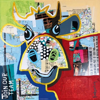 Image 1 of Heye - Puzzle Dotted Cow - 1 000 piese