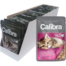 Calibra Kitten krůtí & kuřecí v omáčce 24 x 100 g