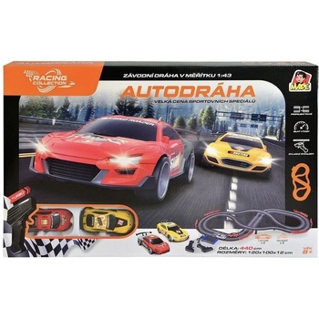 Made 11475 autodráha 2 auta 2 ovladače s Charger