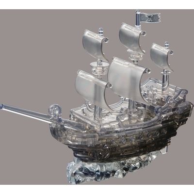 HCM Kinzel 3D Crystal puzzle Pirátská loď 101 ks