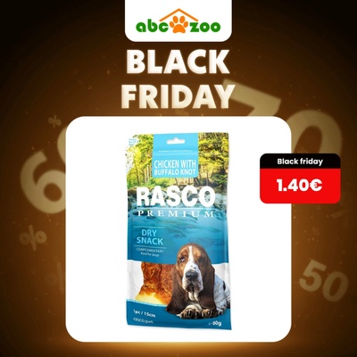 Rasco Premium uzel bůvolí obalený kuřecím masem 80 g