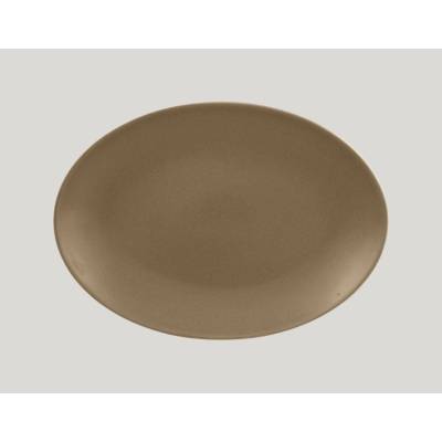 RAK Porcelain Genesis talíř oválný 32 x 23 cm hnědá RAK-GNNNOP32CR