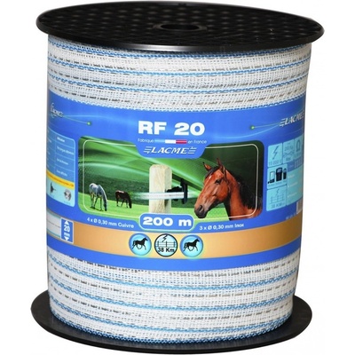 Elektrická páska RF 20 BLANCO 20 mm/200 m pro elektrický ohradník