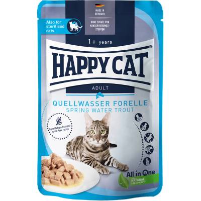 Happy Cat Pouch Meat in Sauce pstruh 12 x 85 g