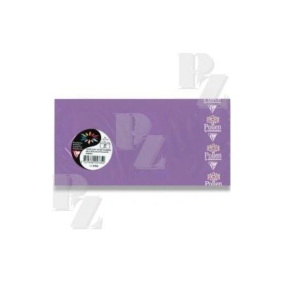 Barevné obálky DL 120g fialové 20ks, Clairefontaine
