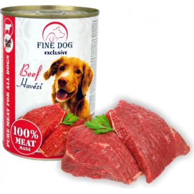 Fine Dog Exclusive hovädzí 100% mäsa 400g