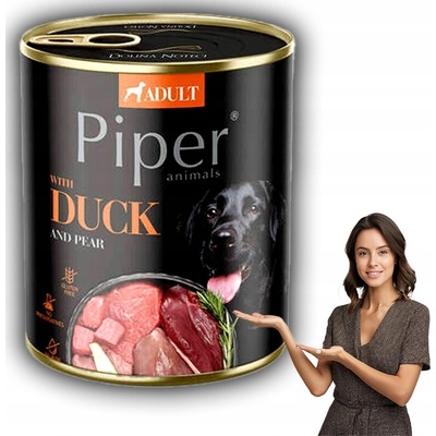 Piper Adult s kačicou a hruškou 800 g