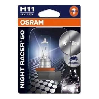 OSRAM night racer 50 h11 55w +50% 1БР (893)