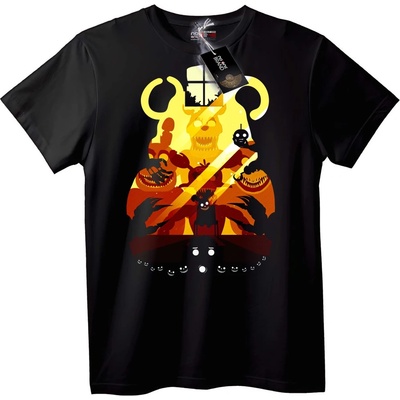NOONEBRAND Тениска Череп и Рога - M, Black