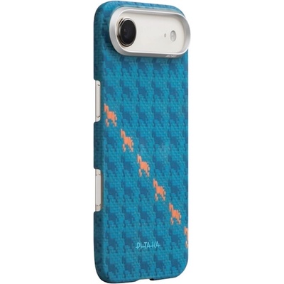 PITAKA Кевларен кейс с MagSafe за iPhone 17 Air - Pitaka Happiness Rides Indigo Edge Ultra Slim Aramid Fiber Case (HR1702A)