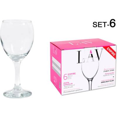 Lav Pohár na víno EMPIRE 6 x 245 ml