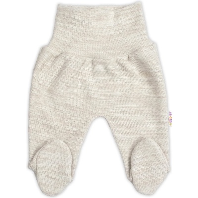 Pletené dojčenské polodupačky Hand Made Baby Nellys béžové