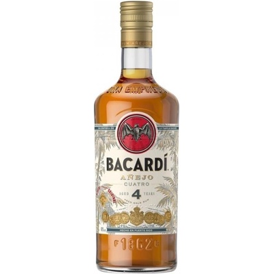 Bacardi Cuatro 4y 40% 1 l (holá láhev)
