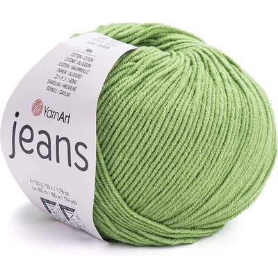 Pletací příze Gina / Jeans 50 g Varianta: 12 (69) zelená khaki stř., Balení: 1 ks 43308/85098/198134